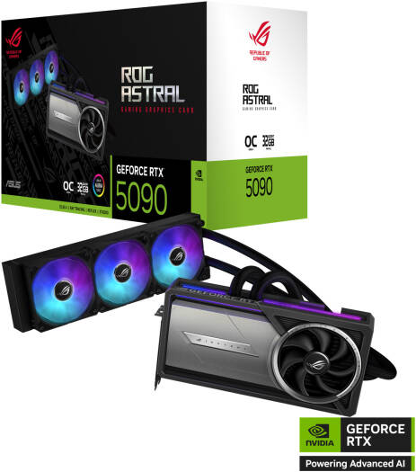 Asus Geforce Rtx 5090 Rog Astral Lc Oc 32gb Gddr7 Graphics Card